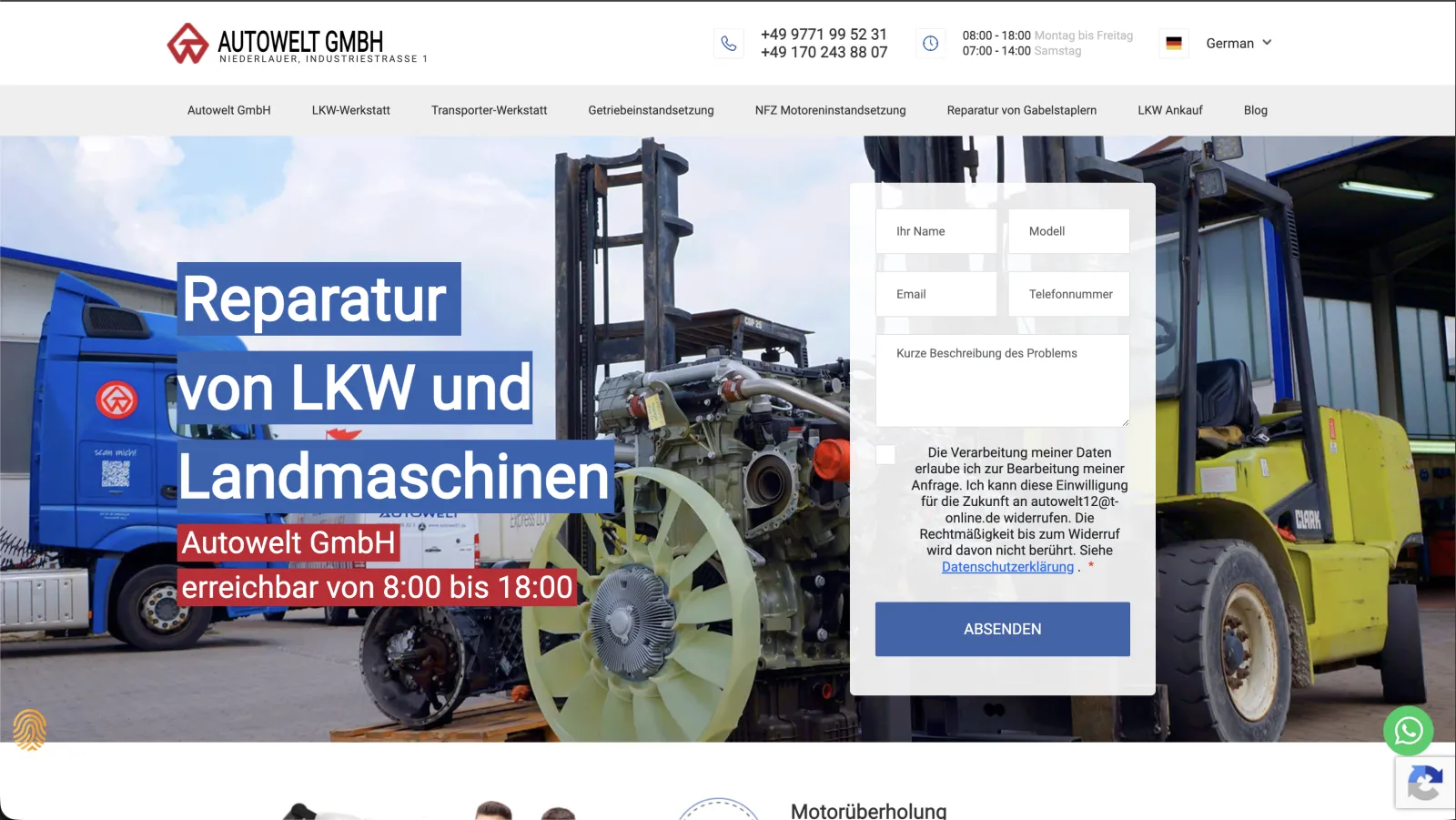 Autowelt homepage