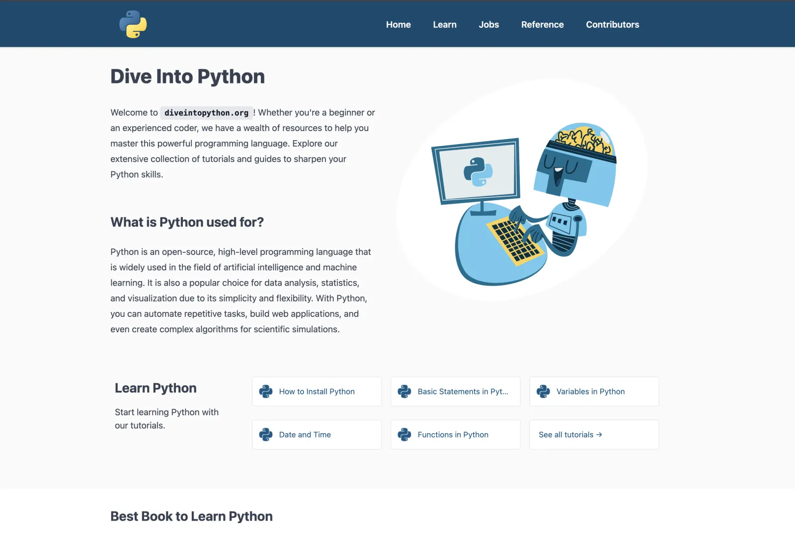Dive Into Python homepage